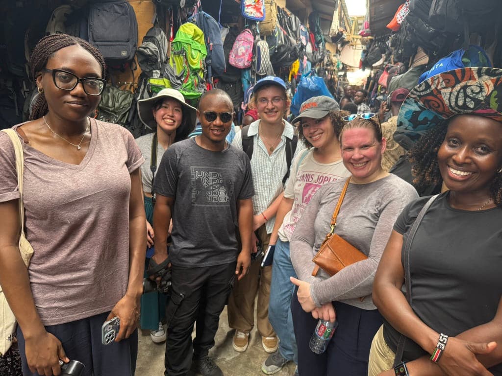 The cross-institutional team at Kantamanto Market